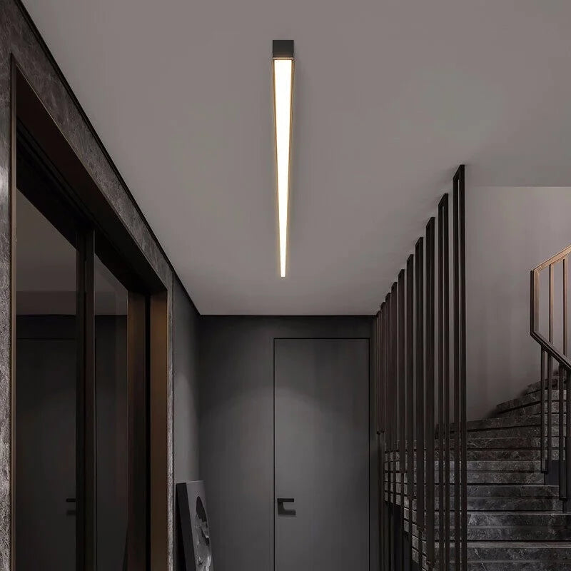 plafonnier linéaire à led moderne style simple pour intérieur