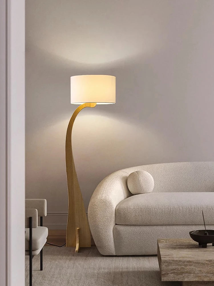 lampadaire led en bois design moderne luminaire décoratif idéal