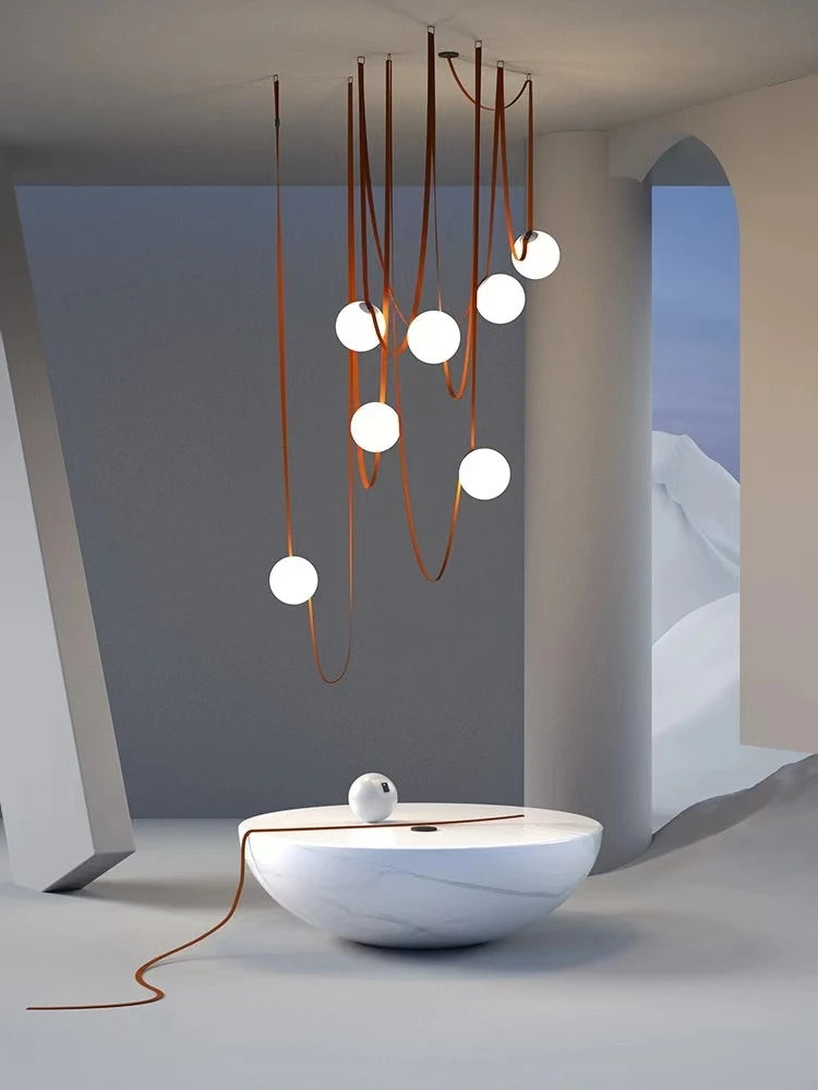 suspension design italien pour un intérieur minimaliste élégant