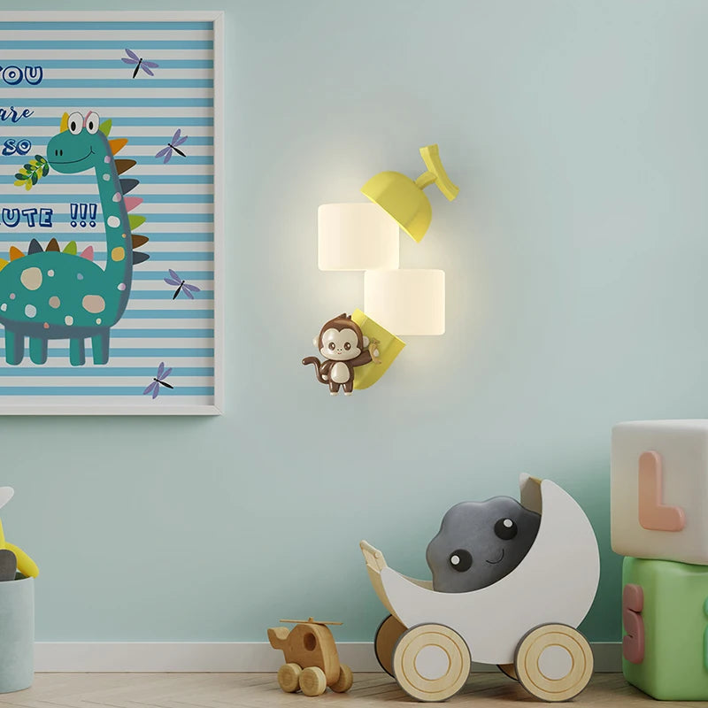 applique murale décorative pour chambre d'enfant animaux