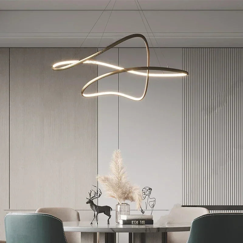 lustre led moderne suspendu pour décoration intérieure