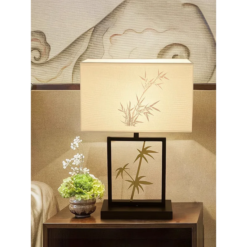 lampe de table rétro chinoise pour décoration intérieure créative et chaleureuse