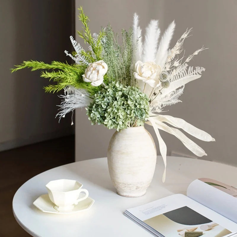 vases en céramique rétro faits main pour fleurs séchées