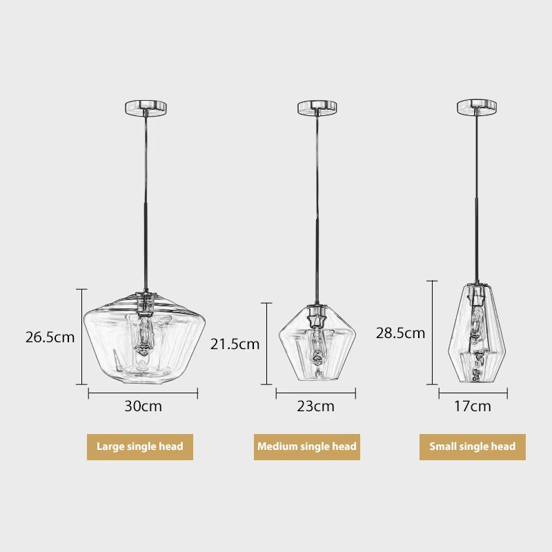 suspension moderne en verre style nordique créatif minimaliste