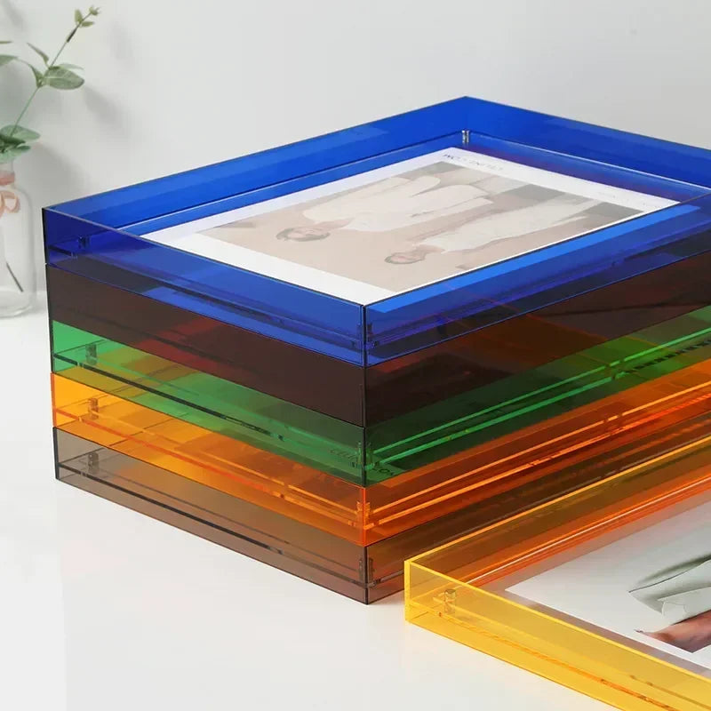 cadre acrylique transparent pour photos et décorations diverses