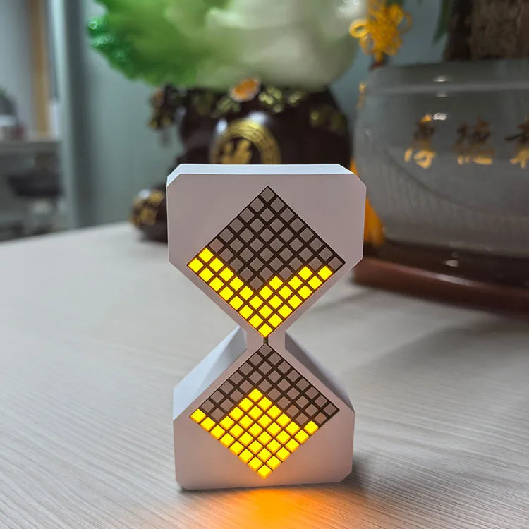 sablier électronique à led style cybernétique pour décoration et cadeaux