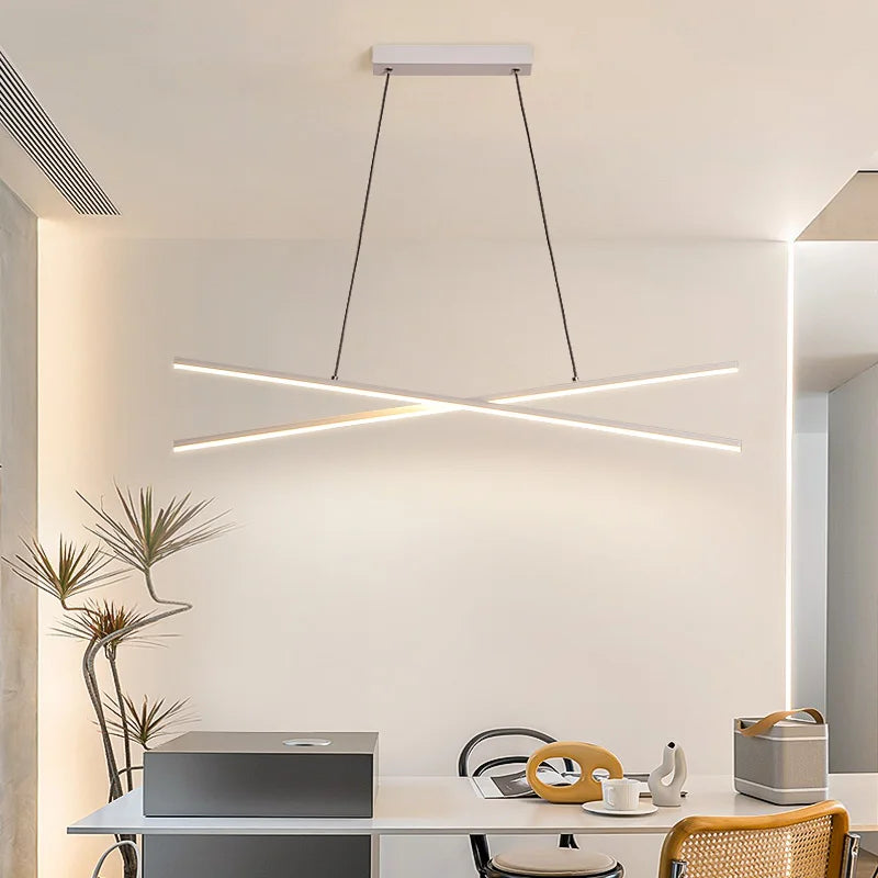 suspension LED design minimaliste moderne décorative