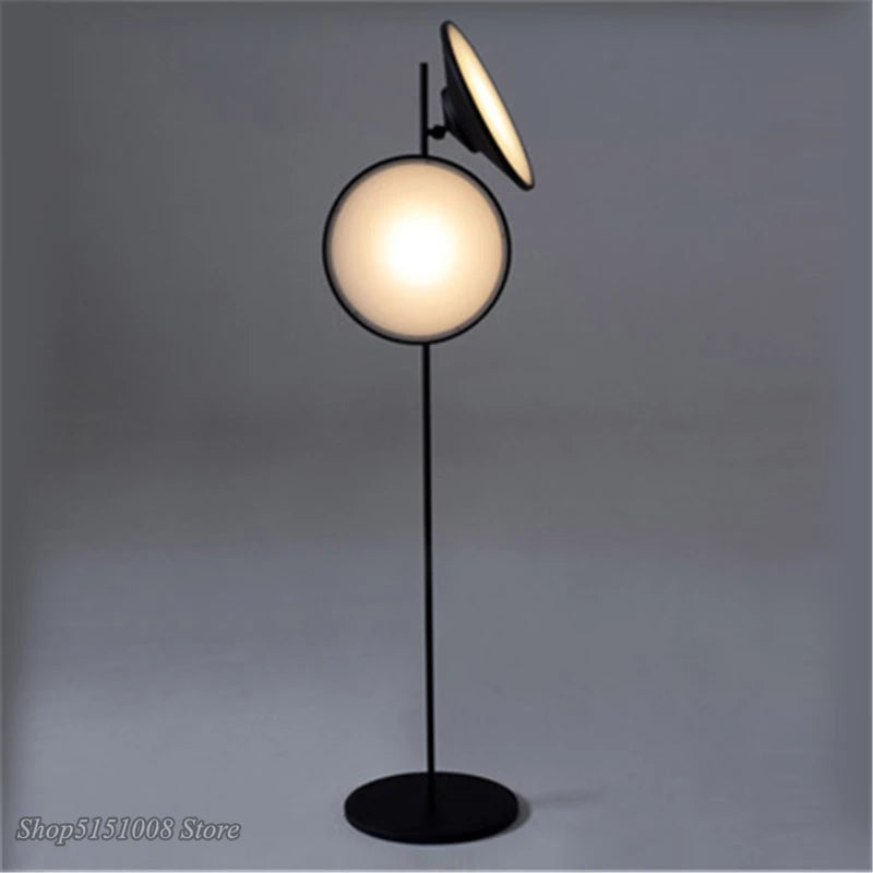 lampadaire led moderne design nordique double lumière décorative