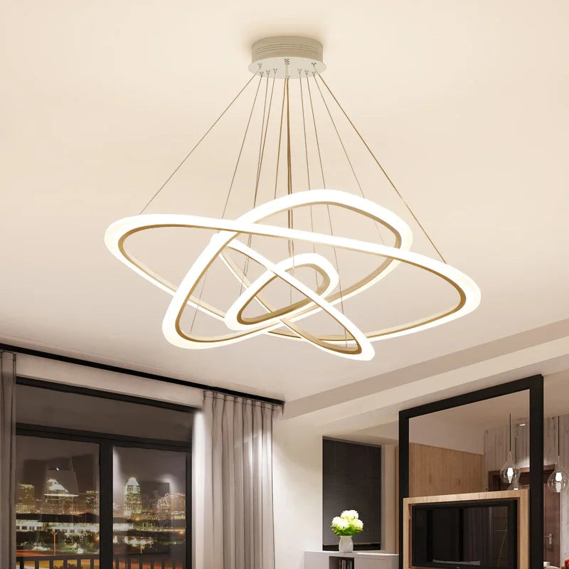 suspension moderne à led pour décoration intérieure élégante