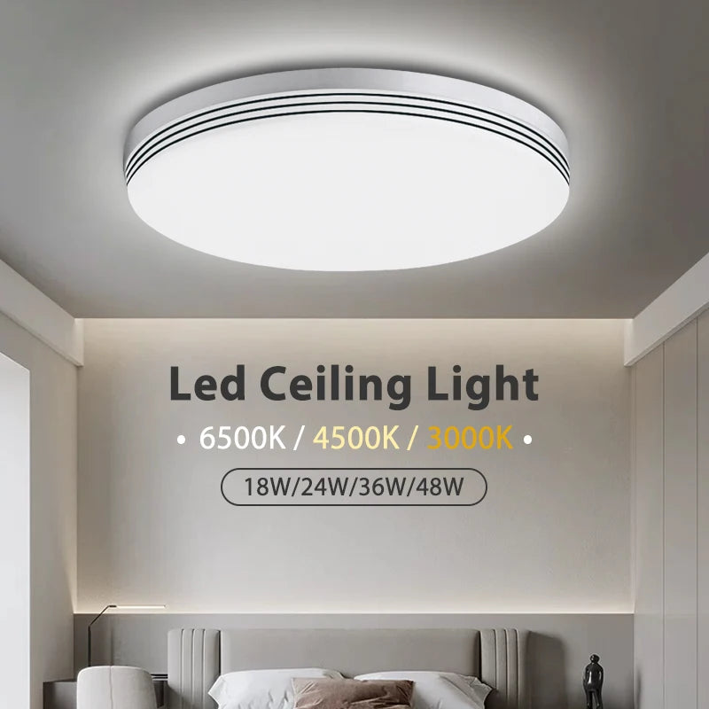 plafonnier rond ultra-mince led moderne pour éclairage intérieur