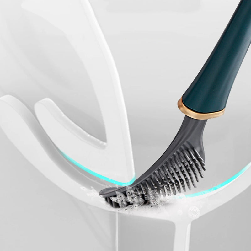 brosses modernes en silicone avec support pour nettoyage hygiénique