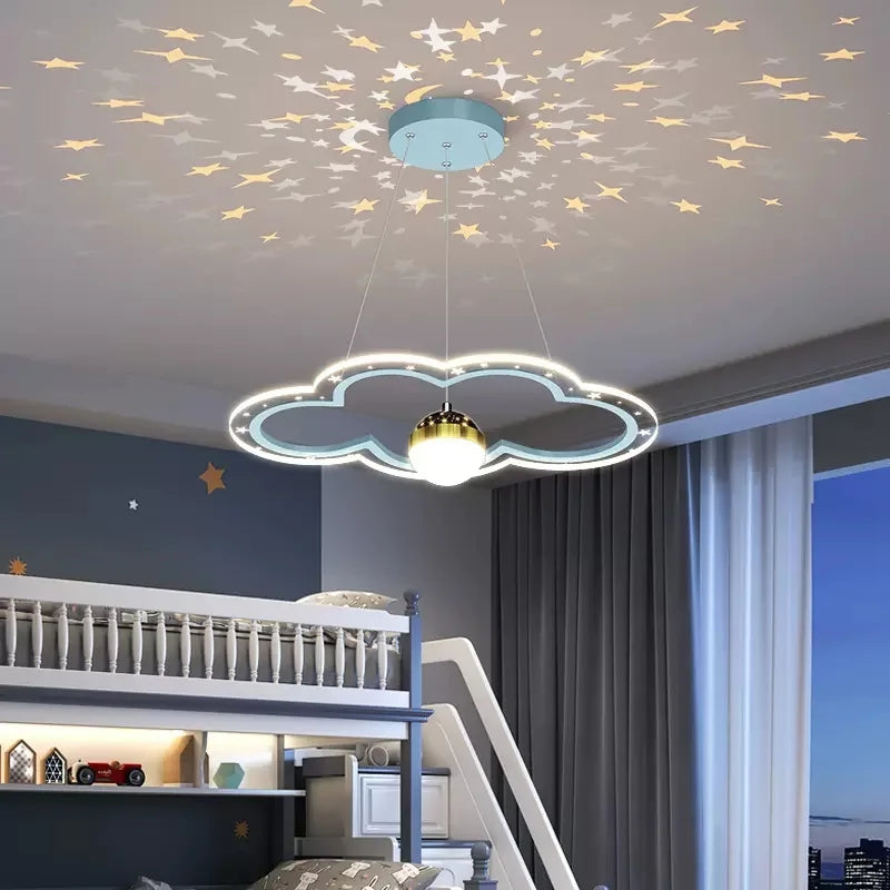 lustre moderne en forme d'étoile pour chambre d'enfant décorative