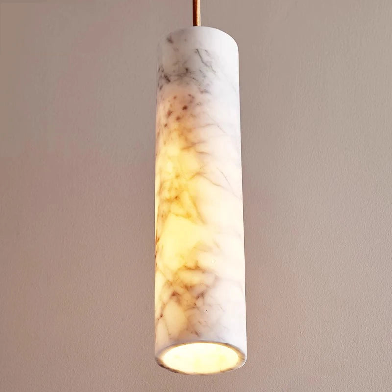 suspension LED en marbre design moderne de luxe