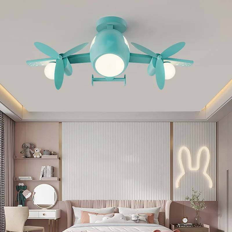 plafonnier avion nordique pour chambre enfant décoration lumineuse