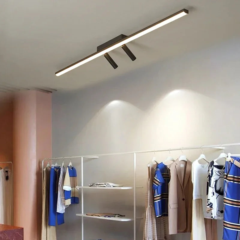 lustre led moderne avec projecteurs acrylique pour éclairage intérieur