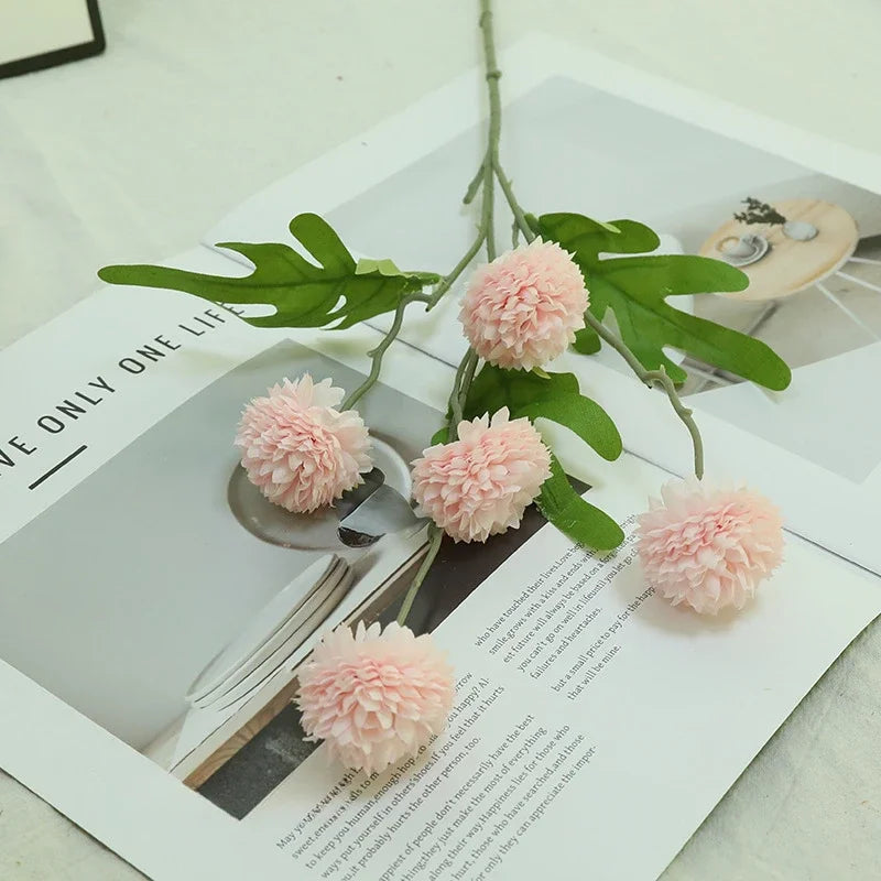 branche de chrysanthème artificielle pour décoration florale élégante