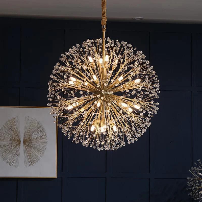 lustre moderne en cristal design lumineux pour intérieur décoratif