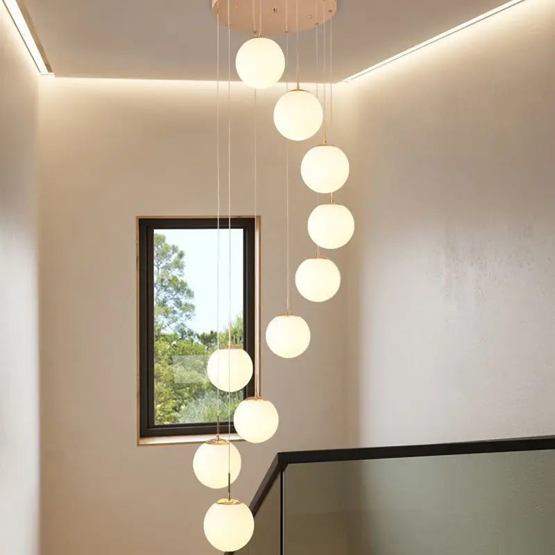 lustre duplex moderne pour éclairage de luxe intérieur