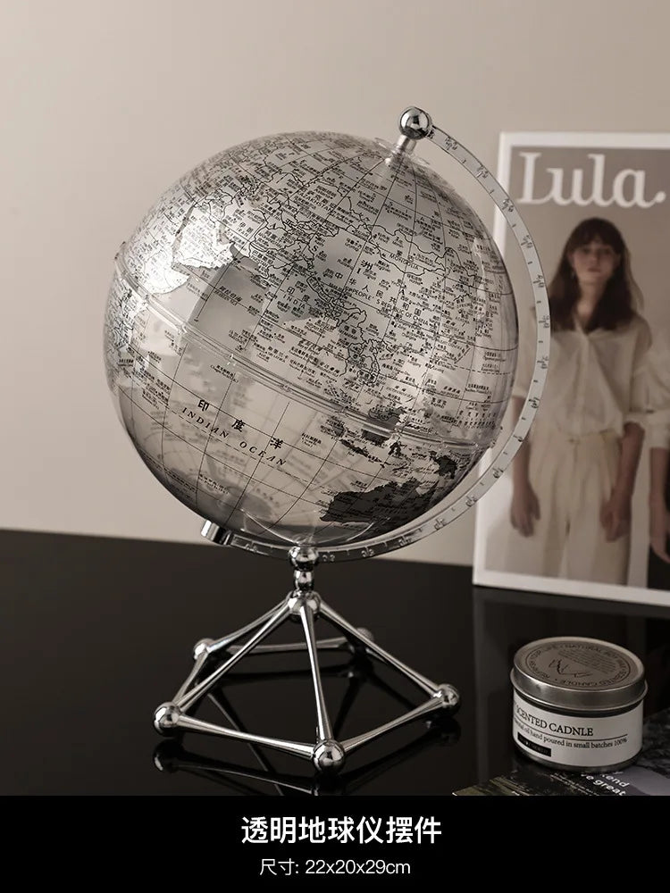 décoration globe terrestre lumineux pour apprentissage moderne éducatif