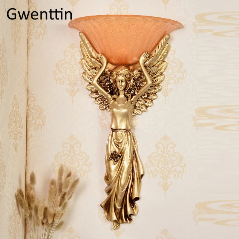 applique murale angel lampe rétro décorative pour intérieur moderne