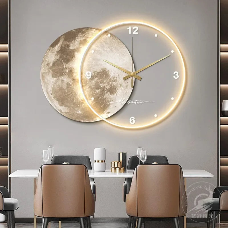 horloge murale design moderne pour décoration intérieure élégante