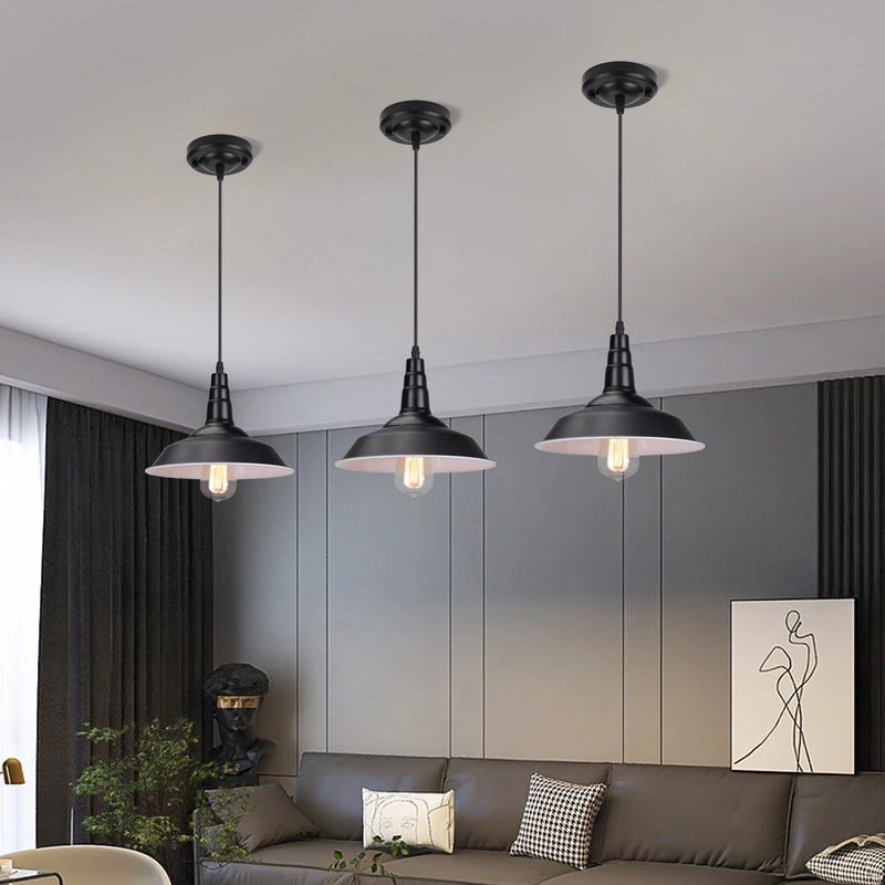 lampes suspendues modernes en aluminium led style industriel