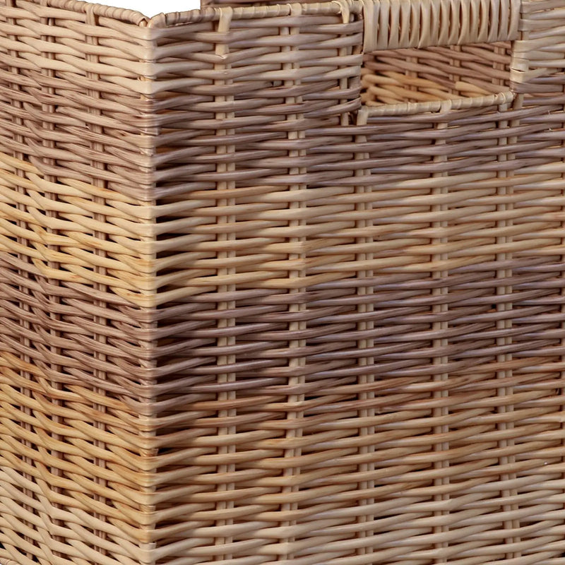 panier de rangement en rotin tissé fait main pour étagères