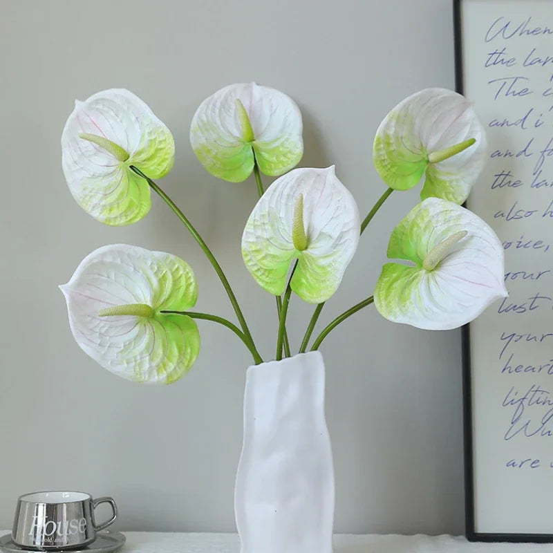 décoration de jardin feuilles artificielles anthuriums pour extérieur