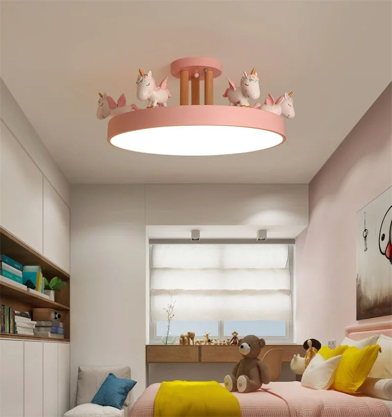 plafonnier led coloré pour chambre d'enfant décoration lumineuse sécurisée