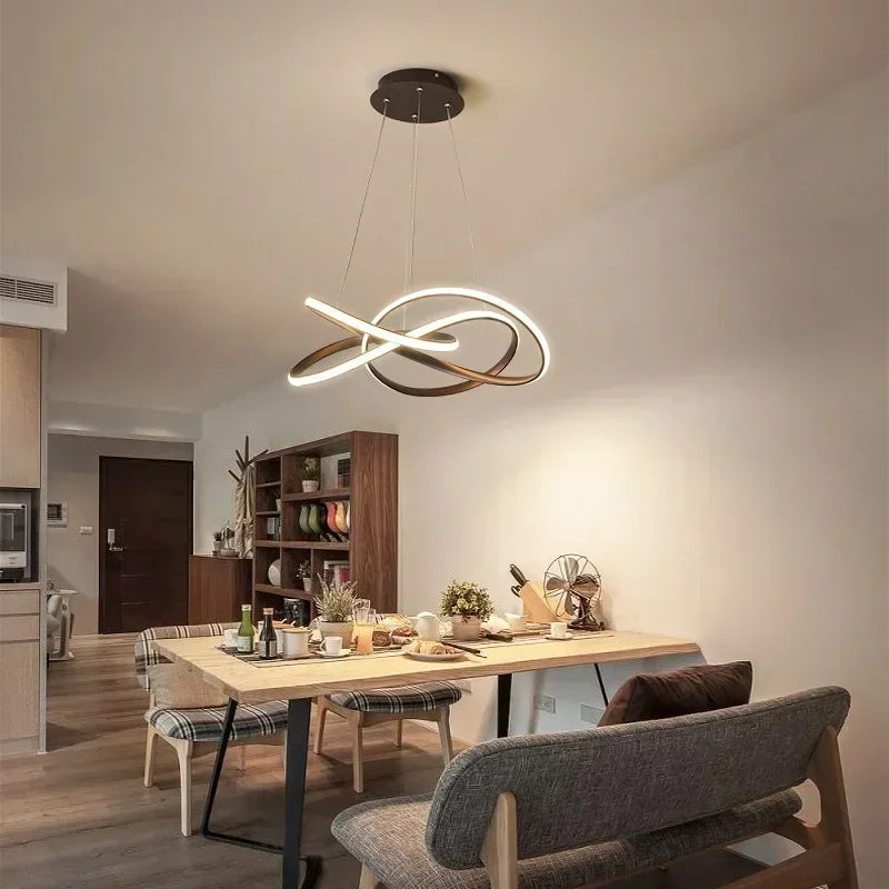 lustre suspendu led moderne pour décoration maison