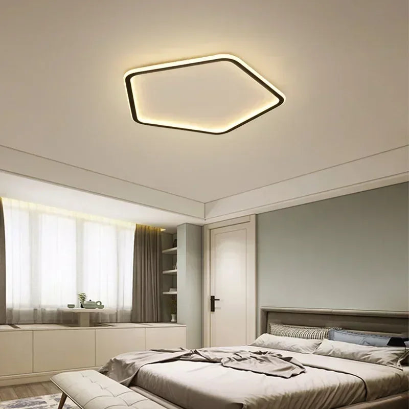 lustre moderne à leds pour décoration intérieure lumineuse