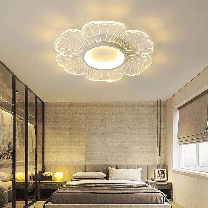 lustre moderne à leds pour décoration intérieure maison