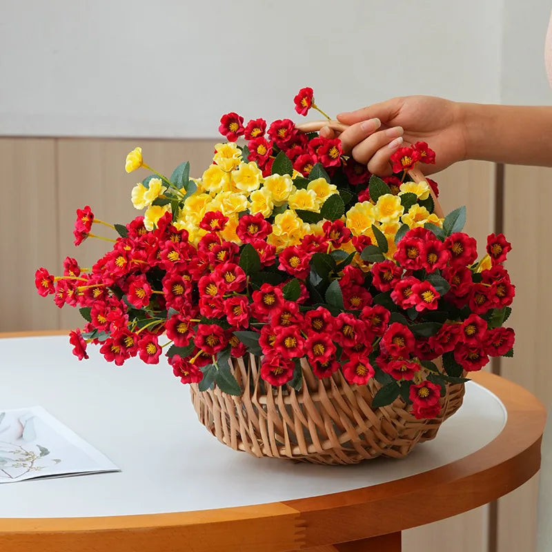 fleurs de roses artificielles en soie pour mariage et décoration