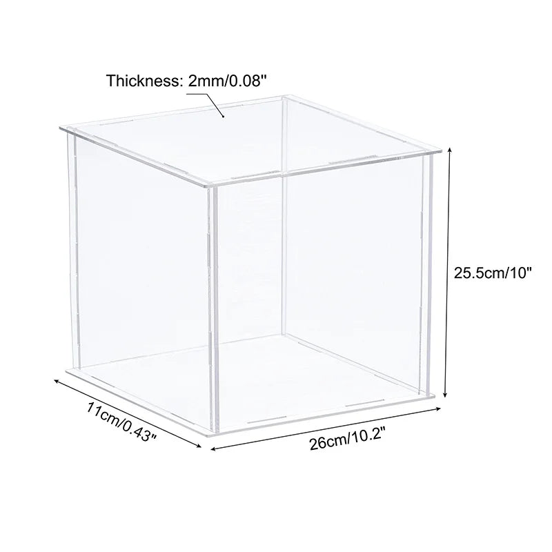 vitrine en acrylique pour objets de collection et organisation