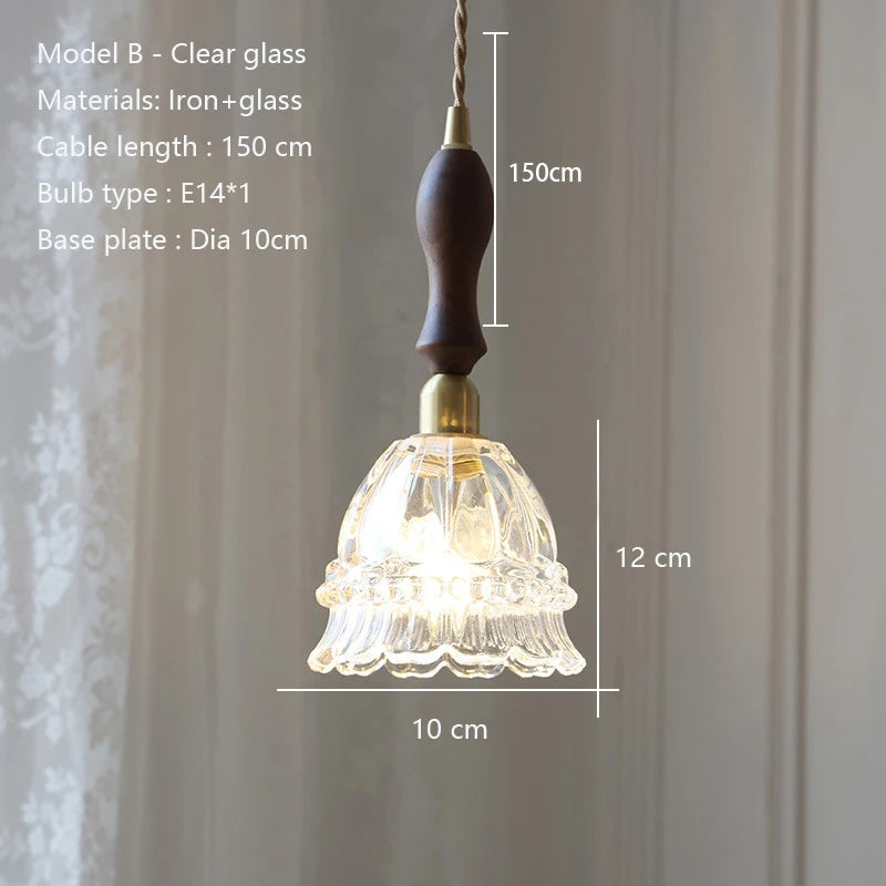 lustre moderne en verre pour éclairage intérieur vintage