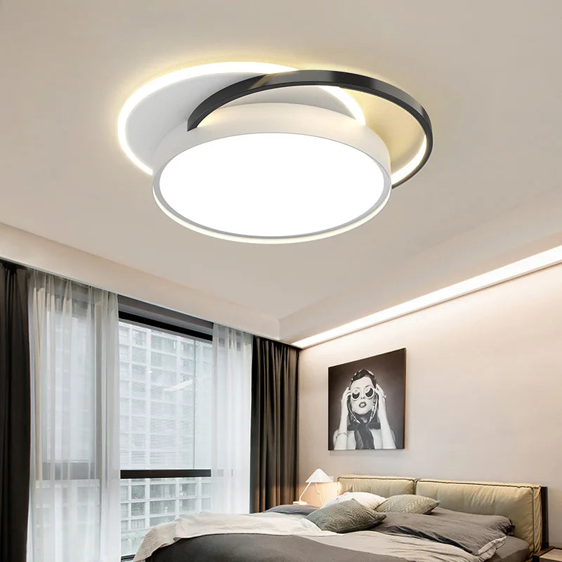 plafonnier led encastrable design minimaliste moderne combinaison ronde