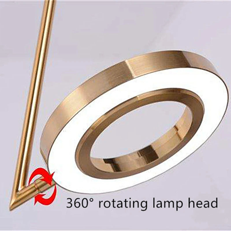 suspension design nordique anneau fer led décorative
