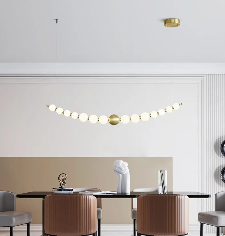 lustre led funky doré argenté pour éclairage intérieur décoratif