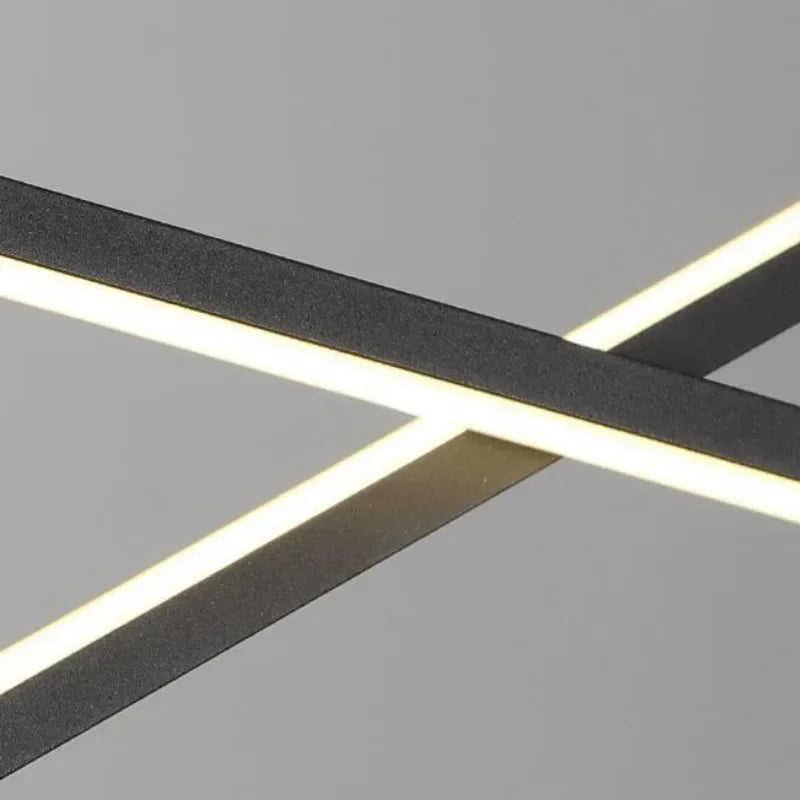 lustre moderne à LED en forme de vague design élégant pour la maison