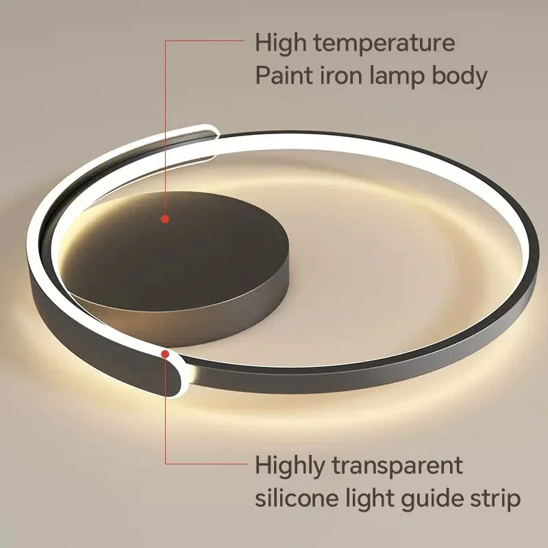 plafonnier led moderne pour décoration intérieure et ambiance chaleureuse