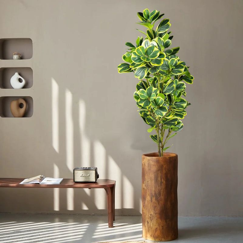 arbre artificiel ficus en plastique pour décoration extérieure