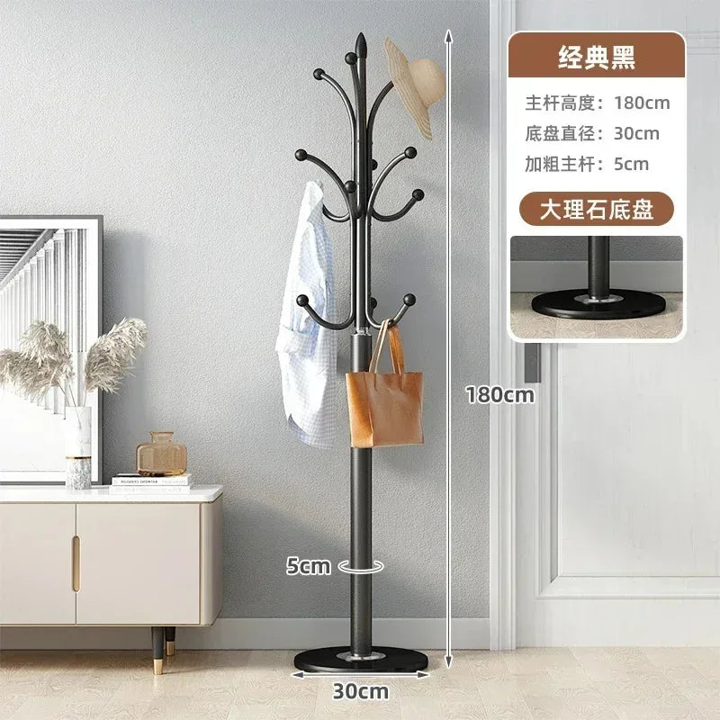 porte-manteau moderne en métal design arbre pour gagner de l'espace