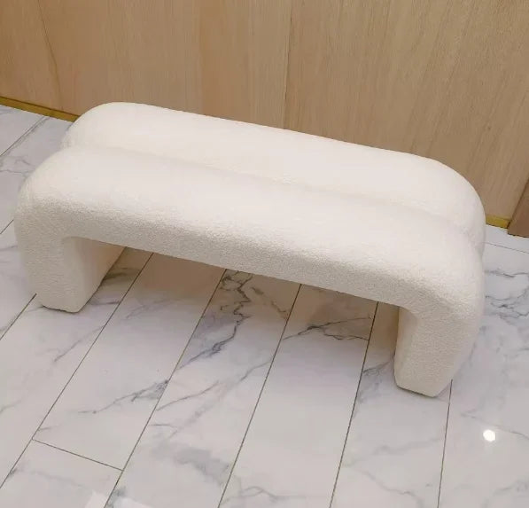 banc en laine d'agneau pour intérieur et extérieur