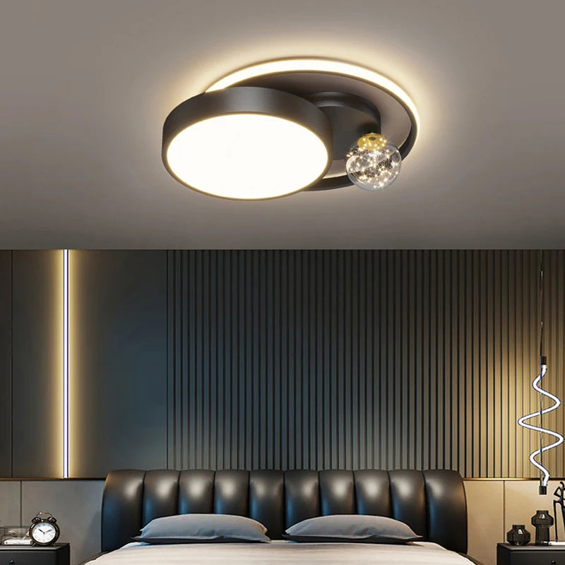 plafonnier led circulaire design nordique pour intérieur moderne