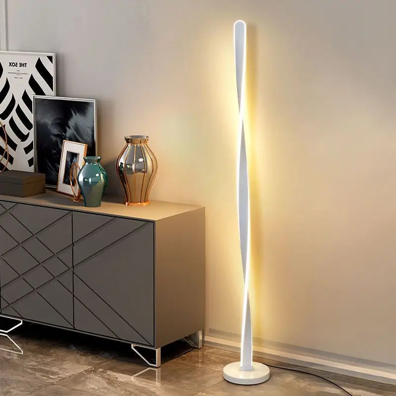 lampadaire rotatif créatif avec éclairage led super lumineux