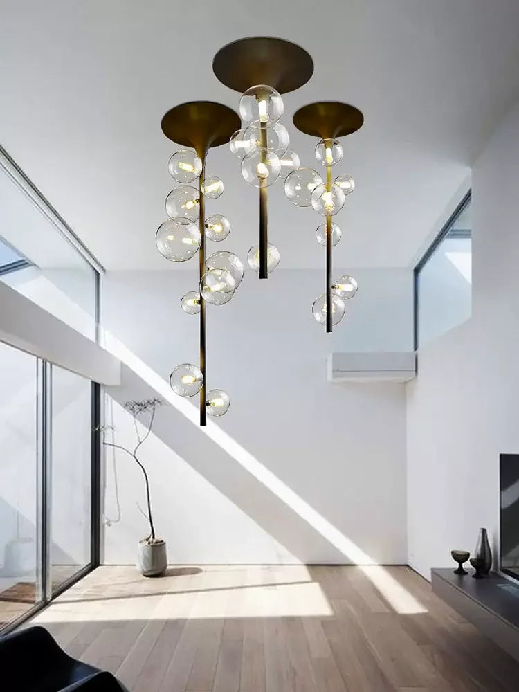 lustre moderne à led design créatif pour intérieur élégant