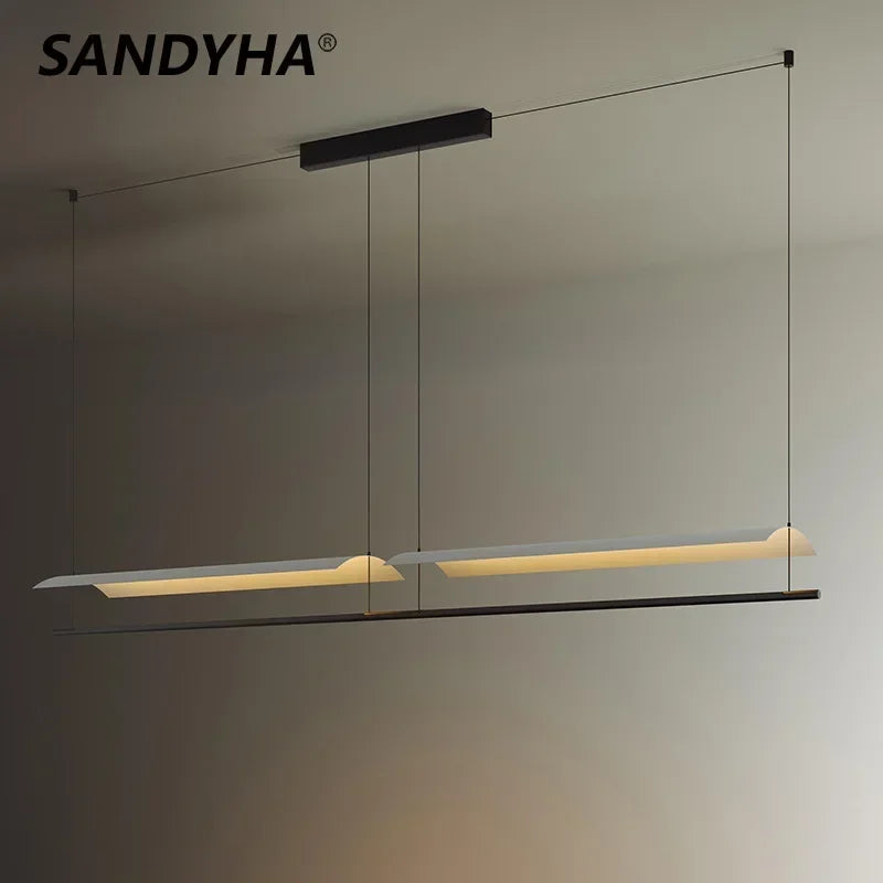 lustre minimaliste moderne nordique design led pour intérieur contemporain