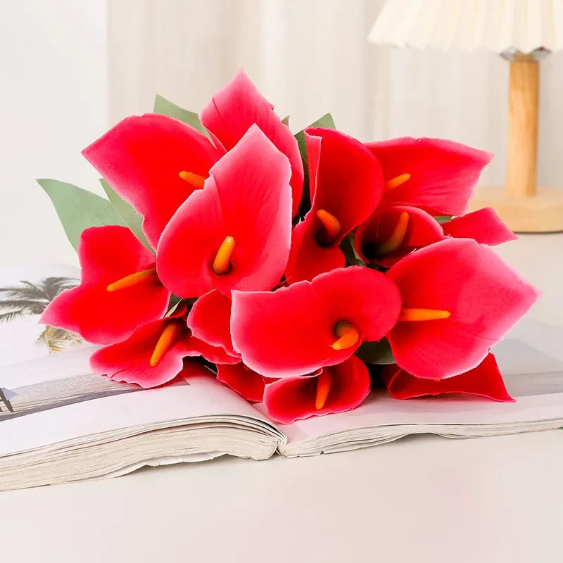 bouquet de lys calla artificiels pour décoration d'événements festifs