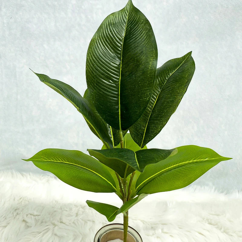 plantes artificielles branche faux ficus en caoutchouc pour décoration intérieure