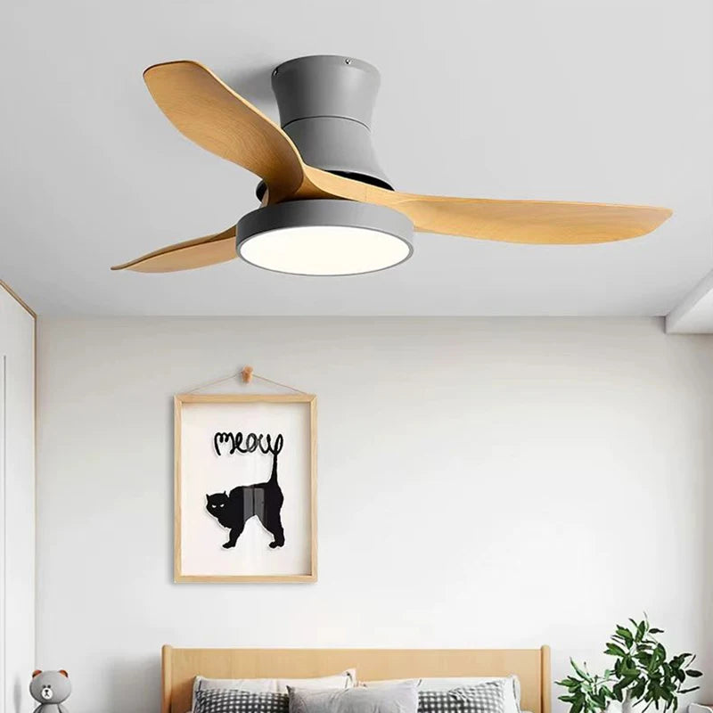 ventilateur de plafond moderne avec lumière design pour intérieur